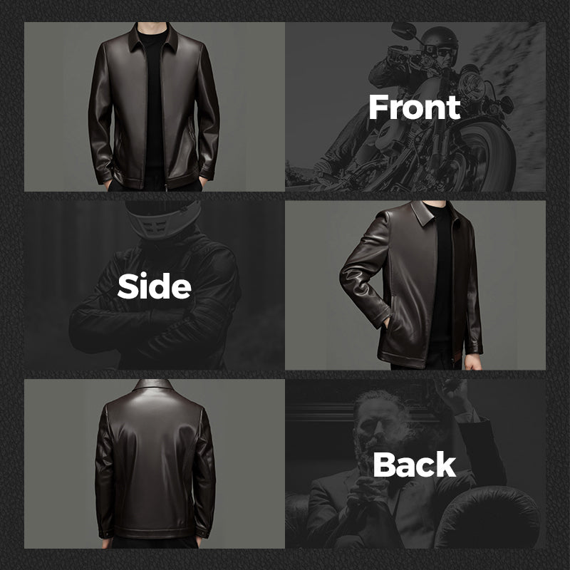 ⏳2025 New Arrivals🔥Fliwos® Men's Tough Style Leather Jacket💥