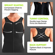 👑✨Men's Zip-Up Waist Trainer Vest