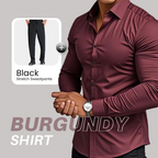 Men's Solid Color Lapel Long Sleeve Button-Down Shirts