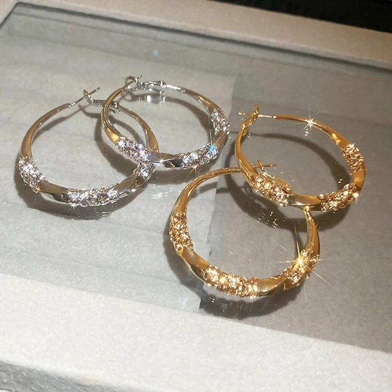 💖LAST DAY SALE 49% OFF💖Circle Earrings with Zirconia