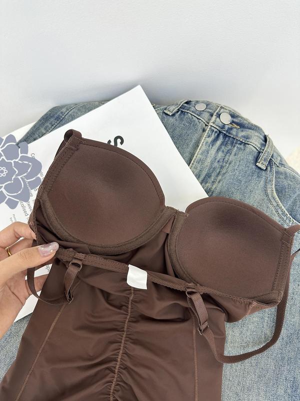 🏆Shapewear Bodysuit with Bra | Ruched Slimming Adjustable Waist✨