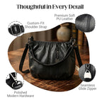 🎀2026 New Arrival🔥Casual Pleated Bucket Soft Leather Handbag Shoulder Bag