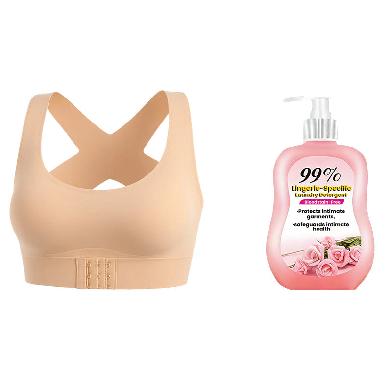 🎉LAST DAY SALE -70% OFF⚡Front Closure Cross-Back Wireless Posture Bra