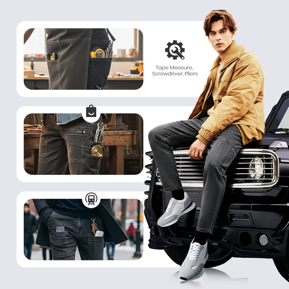 🔥50% OFF👖Men’s Slim Fit 6-Pocket Jeans