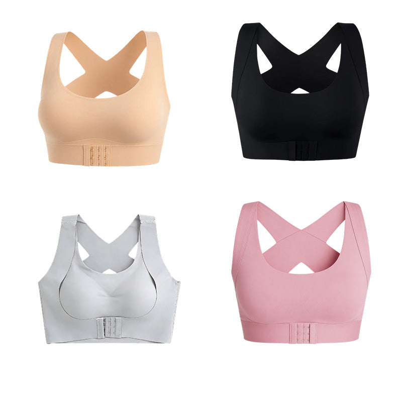 🎉LAST DAY SALE -70% OFF⚡Front Closure Cross-Back Wireless Posture Bra