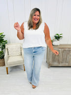 👖Vintage Wash Plus-Size Jeans — Stretchy & Straight Leg Fit
