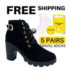 Women's Sole Chunky Heel Boots