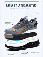 Knob-type anti-slip and anti-puncture 🛠️work safety shoes👟