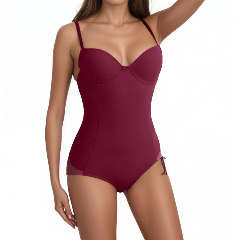 🏆Shapewear Bodysuit with Bra | Ruched Slimming Adjustable Waist✨