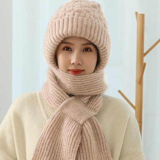 🔥🎅EARLY CHRISTMAS SALE -49% OFF🎄Winter Versatile Knitted Hooded Scarf for Women