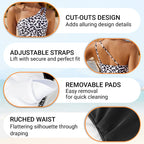 💖LAST DAY SPECIAL PRICE: ￡12.99!!💖Women's Cutout One Shoulder One Piece Swimsuit👙