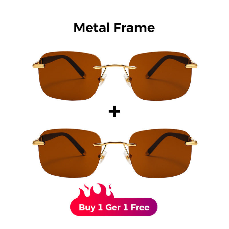 Today's Flash Sale⚡Fashionable Frameless HD Crystal Stone Polarized Sunglasses