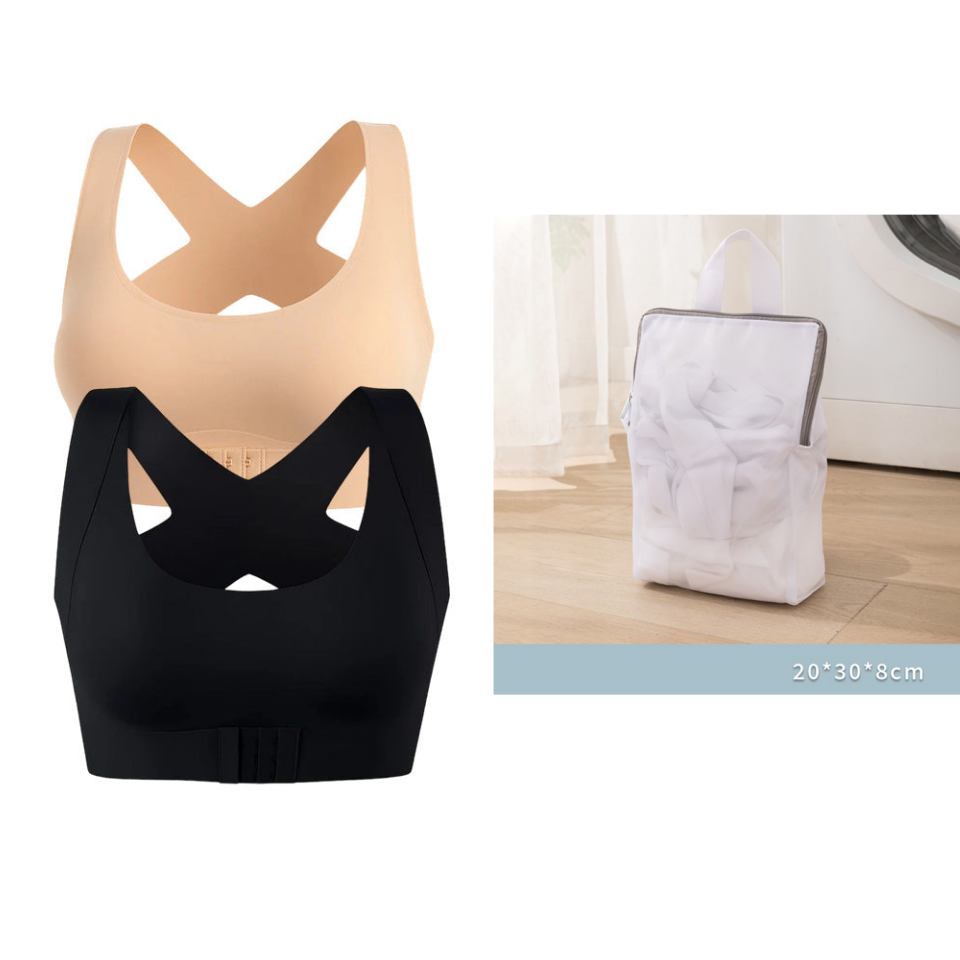 🎉LAST DAY SALE -70% OFF⚡Front Closure Cross-Back Wireless Posture Bra