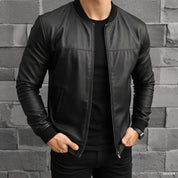 Men's Black Leather Jacket