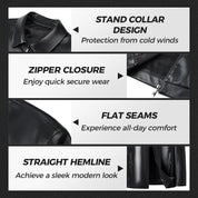⏳2025 New Arrivals🔥Fliwos® Men's Tough Style Leather Jacket💥