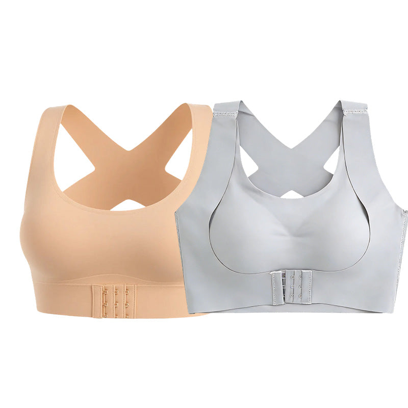 🎉LAST DAY SALE -70% OFF⚡Front Closure Cross-Back Wireless Posture Bra