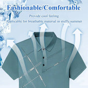 👕 HOT SALE — Men's Ice Silk Stretch Shirt ❄️ Cool & Comfortable