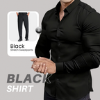 Men's Solid Color Lapel Long Sleeve Button-Down Shirts