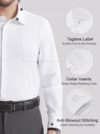 💥CLEARANCE👑Fliwos Men's TriProof Stretch Iron-free Shirts