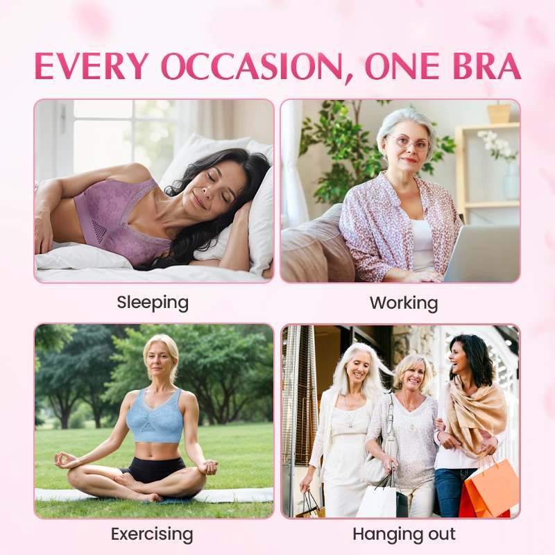 【✨1+1 Free - 2 Pcs】Pure Cotton Buttonless Comfy Lifting Bra