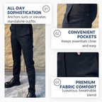 🔥Classic and Stylish✨Men's Solid Color Suit Pants