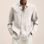 👕Versatile Choice🌞Men's Linen Long Sleeve Shirt👔