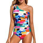 💖LAST DAY SPECIAL PRICE: ￡12.99!!💖Women's Cutout One Shoulder One Piece Swimsuit👙