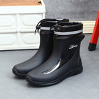 Drawstring-top Waterproof Rain Boots