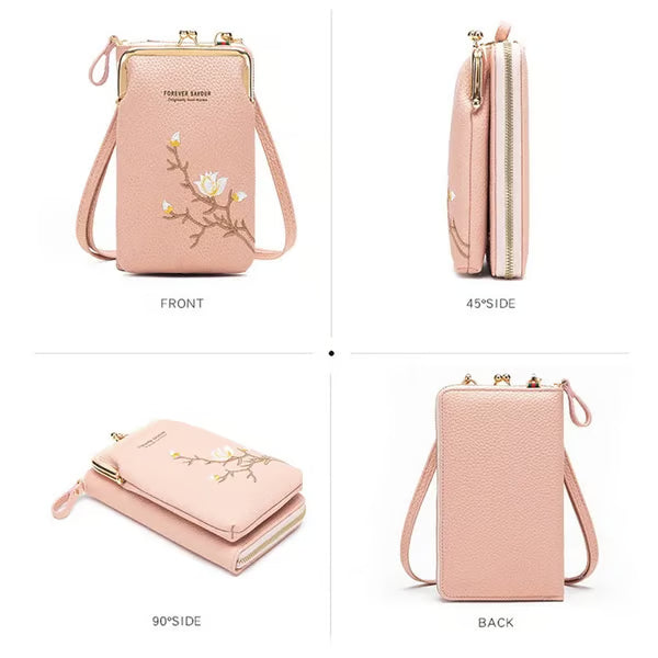 👜Big Sale Today: Get 53% OFF!!✨️Women Sling Cross-Body Wallet with Mobile Cell Phone Holder
