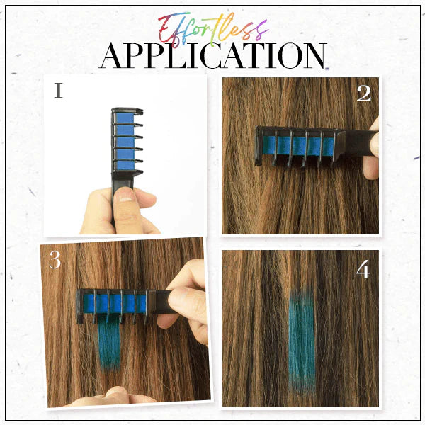 🎁Limited Time Discount🔥Temporary Hair Dye Chalk Comb- Cruelty Free