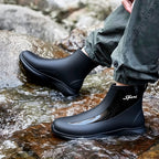 Drawstring-top Waterproof Rain Boots