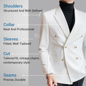 👑✨Men's Casual Double-Breasted Premium Blazer