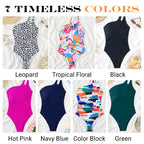 💖LAST DAY SPECIAL PRICE: ￡12.99!!💖Women's Cutout One Shoulder One Piece Swimsuit👙