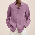 👕Versatile Choice🌞Men's Linen Long Sleeve Shirt👔
