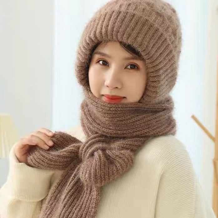 🔥🎅EARLY CHRISTMAS SALE -49% OFF🎄Winter Versatile Knitted Hooded Scarf for Women