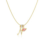 💖Last Day 50% OFF✨3-Layering Initial A-Z Letter Pendant Necklaces🎀