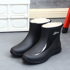 Drawstring-top Waterproof Rain Boots