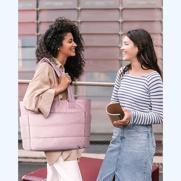 👜Women's Waterproof Quilted Bubble Design Tote Bag