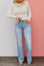 👖Vintage Wash Plus-Size Jeans — Stretchy & Straight Leg Fit