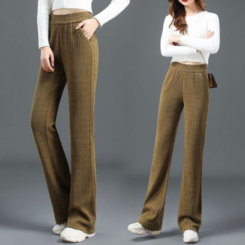 💖LAST DAY PROMOTION - 50%OFF ✨Women's Versatile Simple Stretch Elastic Waist Loose Wide Leg Pants