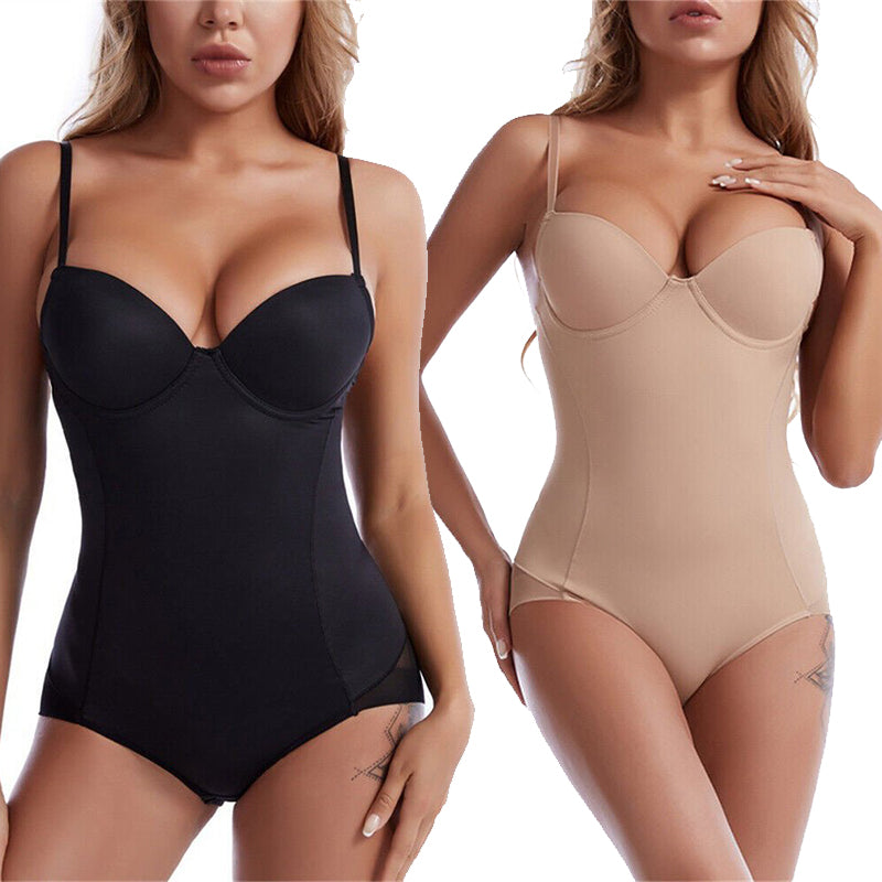 🏆Shapewear Bodysuit with Bra | Ruched Slimming Adjustable Waist✨
