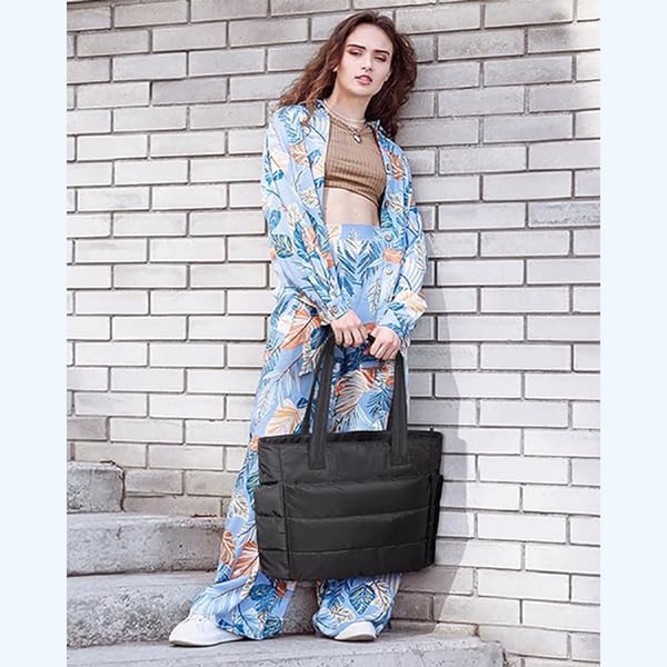 👜Women's Waterproof Quilted Bubble Design Tote Bag