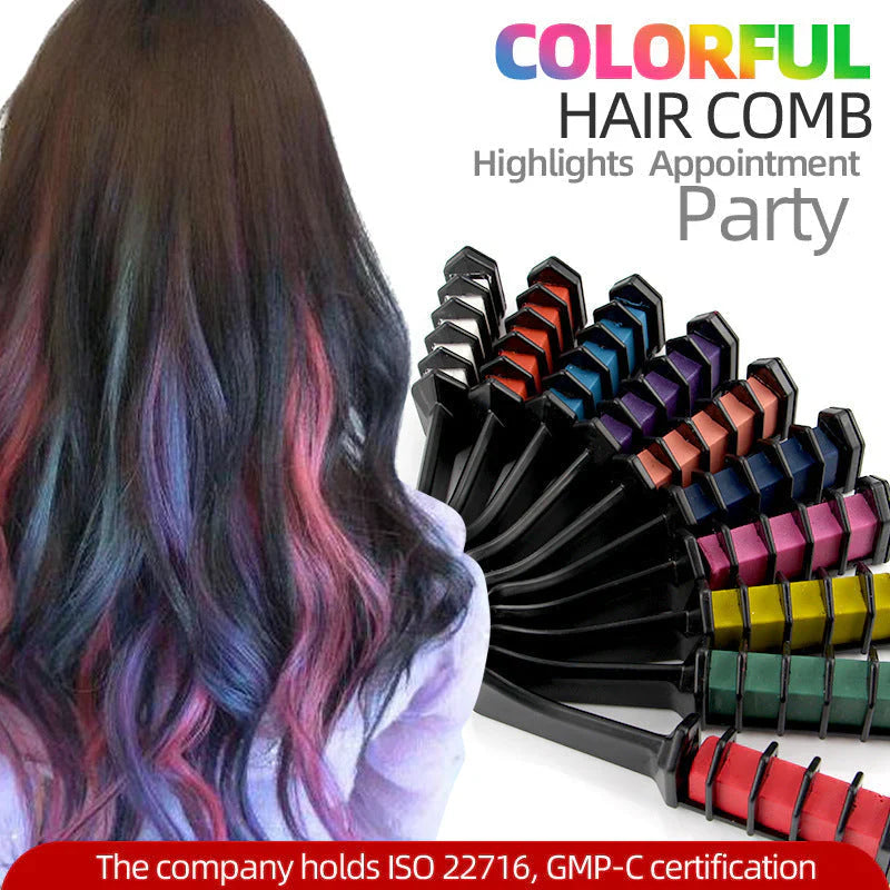 🎁Limited Time Discount🔥Temporary Hair Dye Chalk Comb- Cruelty Free