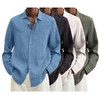 👕Versatile Choice🌞Men's Linen Long Sleeve Shirt👔