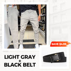 👖Men’s Casual Slim-Fit Solid Color Pants+Belt (✈️Free Shipping)