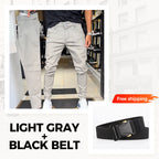 👖Men’s Casual Slim-Fit Solid Color Pants+Belt (✈️Free Shipping)