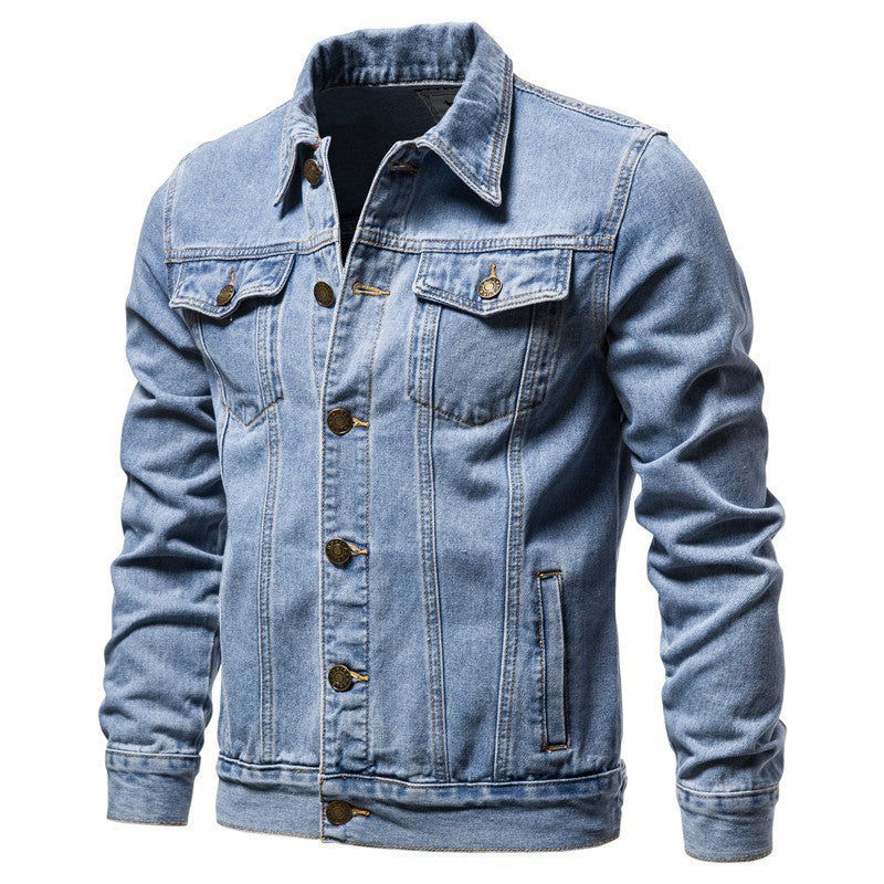 Men's Casual Button Down Denim Jacket