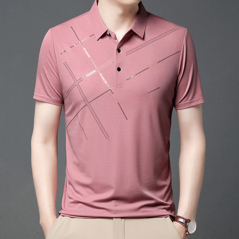 👕 HOT SALE — Men's Ice Silk Stretch Shirt ❄️ Cool & Comfortable