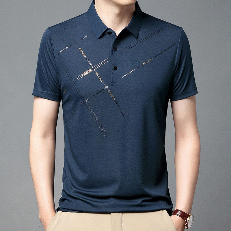 👕 HOT SALE — Men's Ice Silk Stretch Shirt ❄️ Cool & Comfortable
