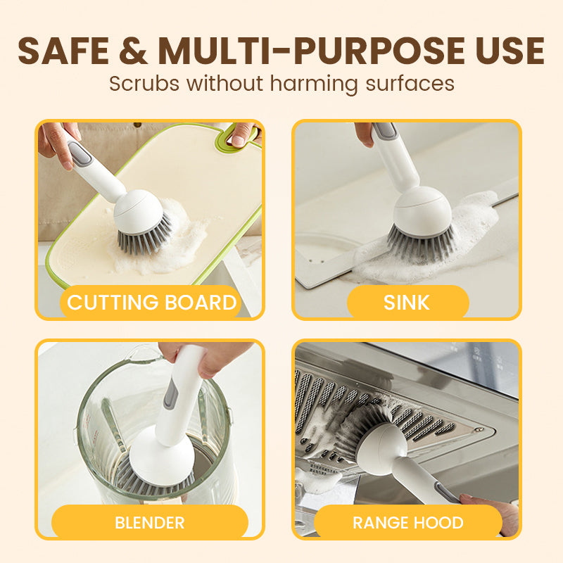 💥Christmas Sale BUY 1 GET 1 FREE🧼 Spin Away Grime Easily – Rotatable Cleaning Brush 🔄|Powerful & Ergonomic for Every Surface✅